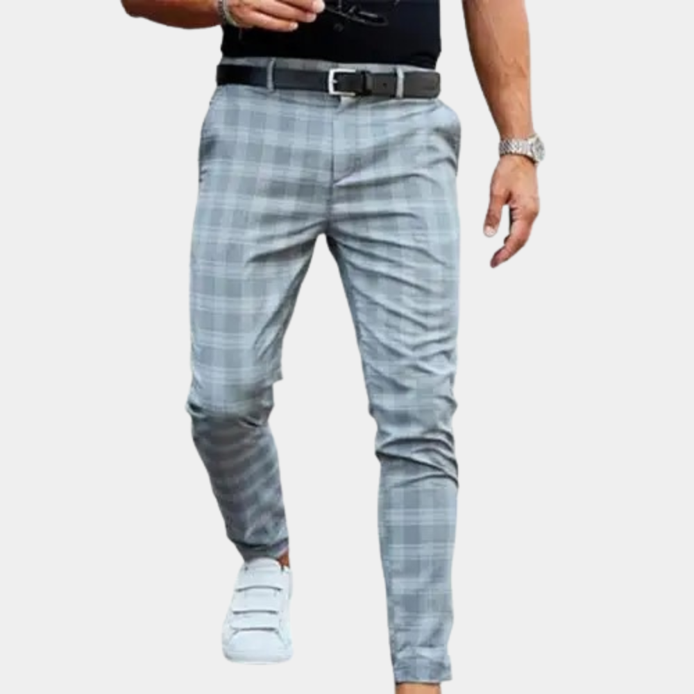 Men's stylish checked trousers - Delmore