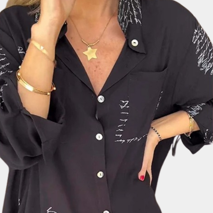 Phenomenal women's Elizah T-shirt with on-trend letter print