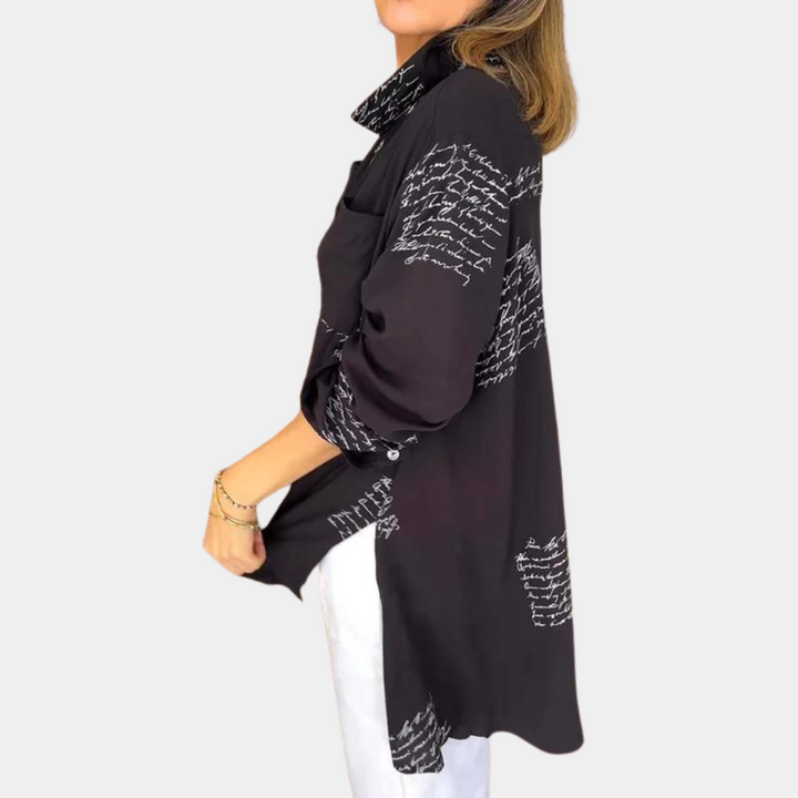 Phenomenal women's Elizah T-shirt with on-trend letter print