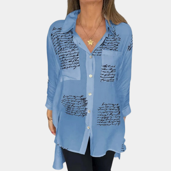 Phenomenal women's Elizah T-shirt with on-trend letter print