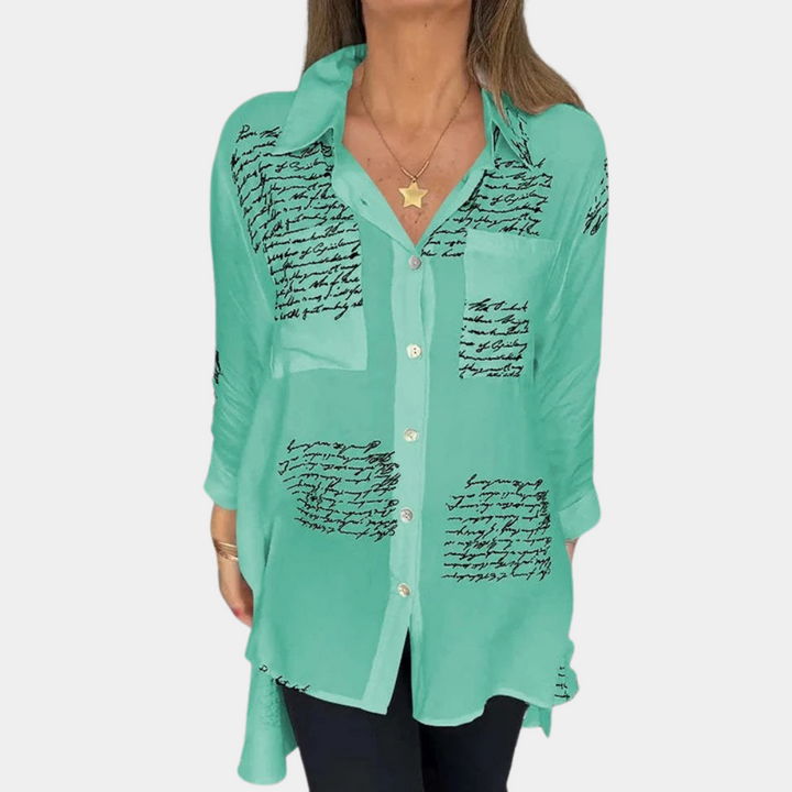 Phenomenal women's Elizah T-shirt with on-trend letter print
