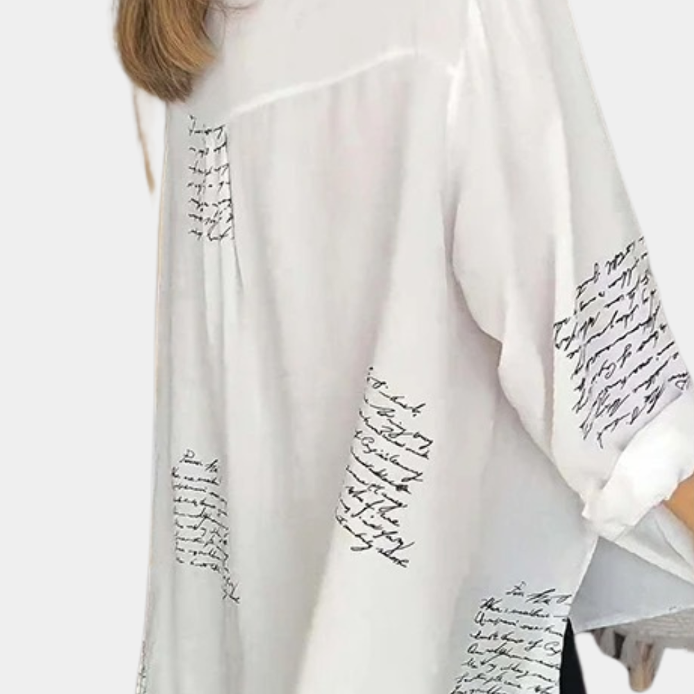 Phenomenal women's Elizah T-shirt with on-trend letter print