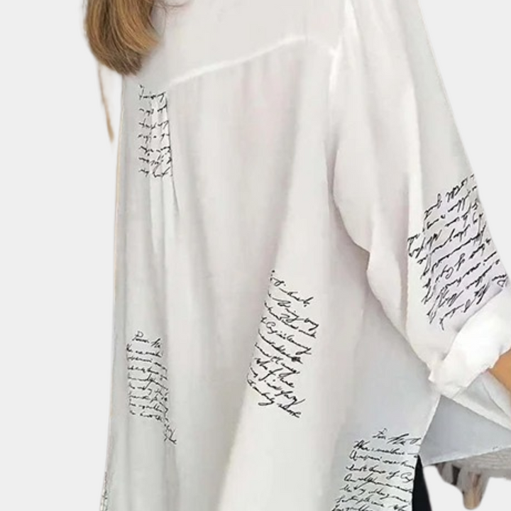 Phenomenal women's Elizah T-shirt with on-trend letter print