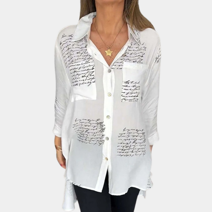 Phenomenal women's Elizah T-shirt with on-trend letter print