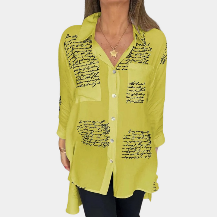 Phenomenal women's Elizah T-shirt with on-trend letter print