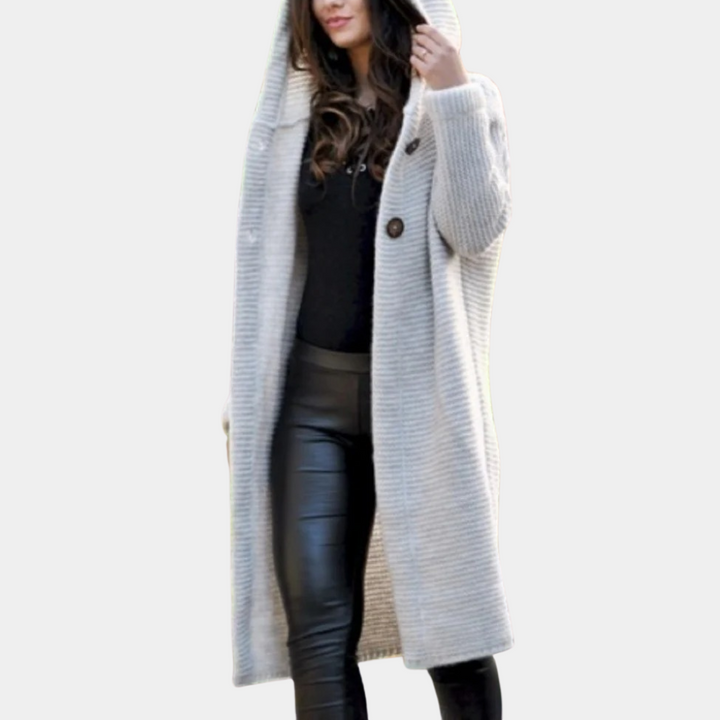 Claudia - Comfortable and stylish women's hooded cardigan