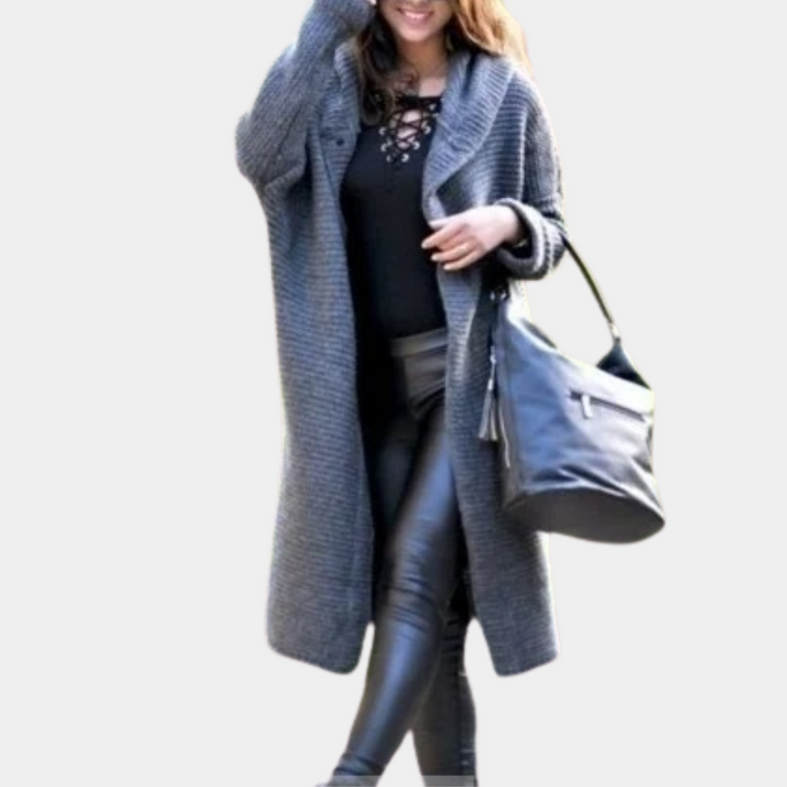 Claudia - Comfortable and stylish women's hooded cardigan