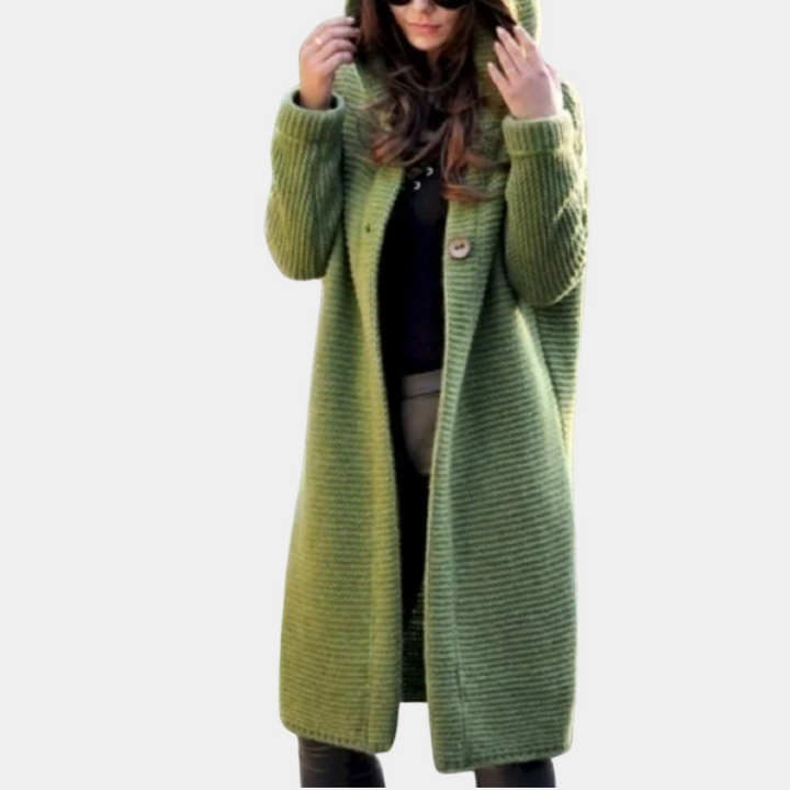 Claudia - Comfortable and stylish women's hooded cardigan
