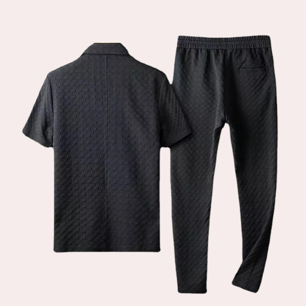 Kelvin - Elegant men's shirt and trousers set