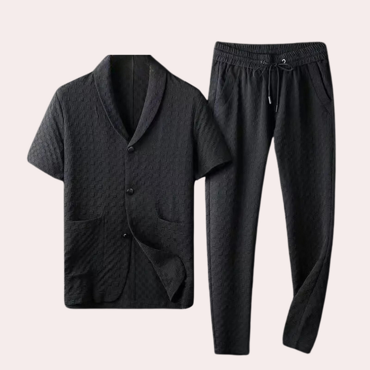 Kelvin - Elegant men's shirt and trousers set