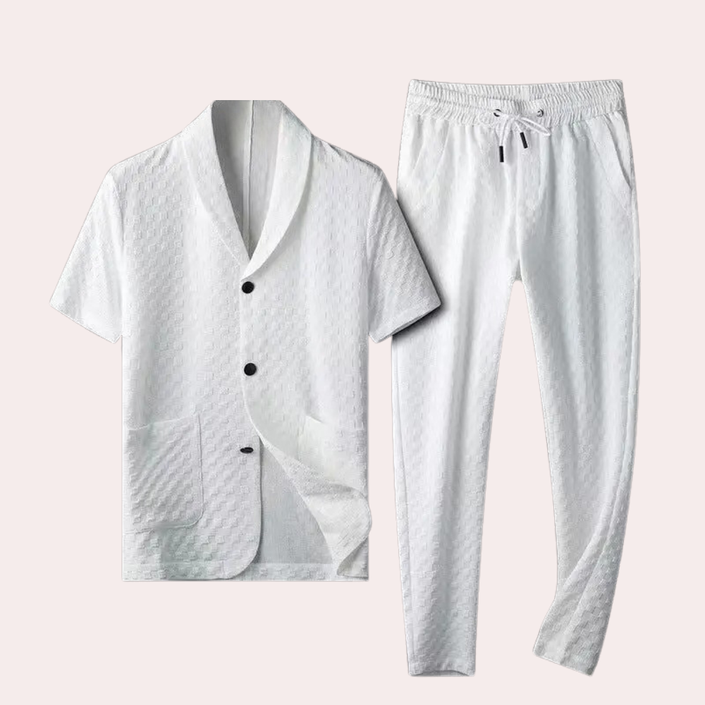 Kelvin - Elegant men's shirt and trousers set