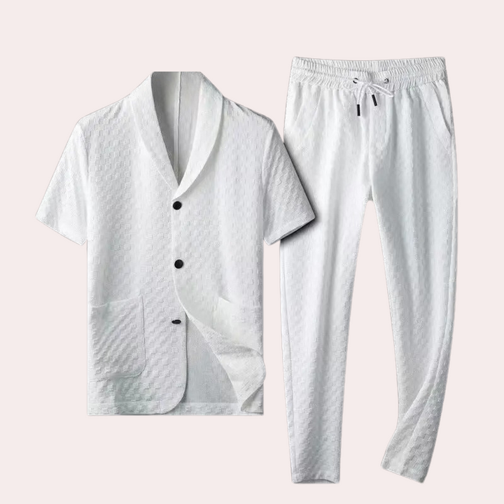 Kelvin - Elegant men's shirt and trousers set
