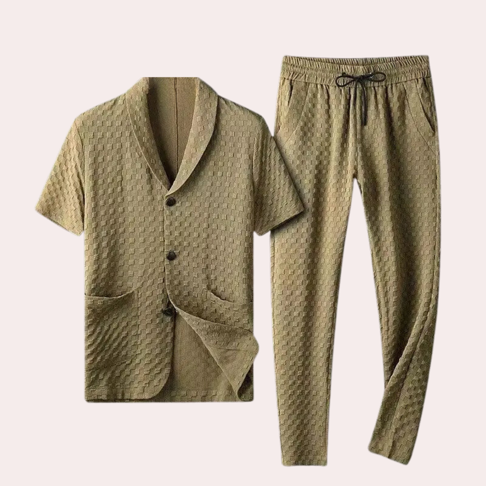 Kelvin - Elegant men's shirt and trousers set