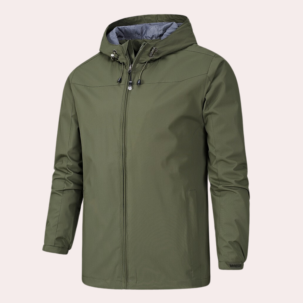Gervais - Stylish men's windbreaker with ultra-comfortable hood