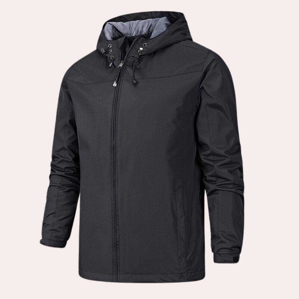 Gervais - Stylish men's windbreaker with ultra-comfortable hood