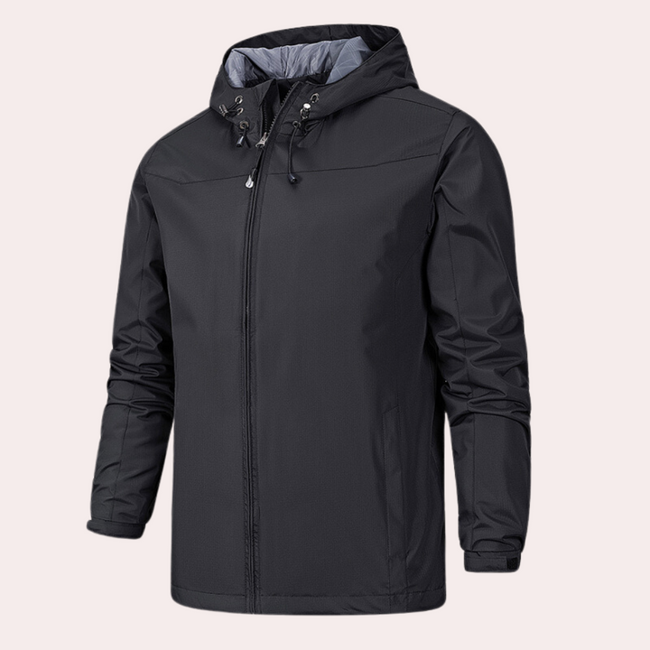 Gervais - Stylish men's windbreaker with ultra-comfortable hood