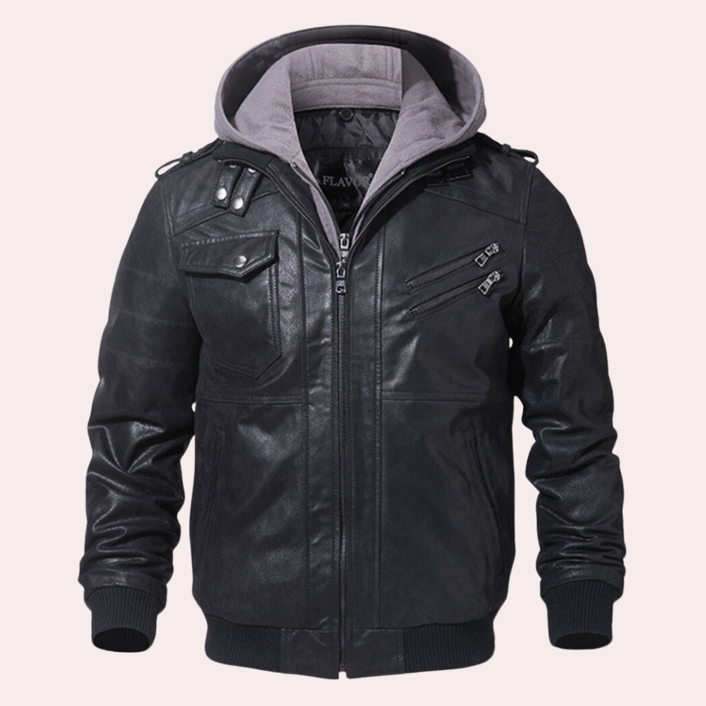 Elegant men's coat with functional hood - Benjamin
