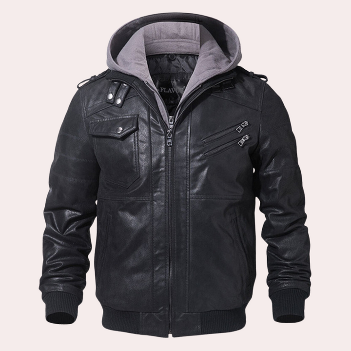 Elegant men's coat with functional hood - Benjamin