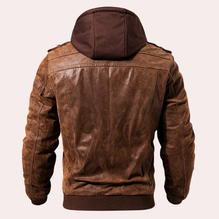 Elegant men's coat with functional hood - Benjamin