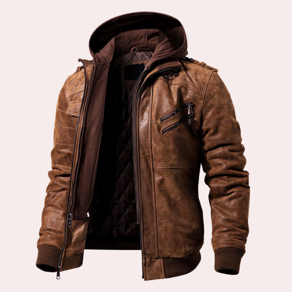 Elegant men's coat with functional hood - Benjamin