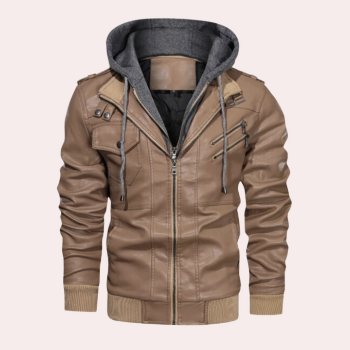 Elegant men's coat with functional hood - Benjamin
