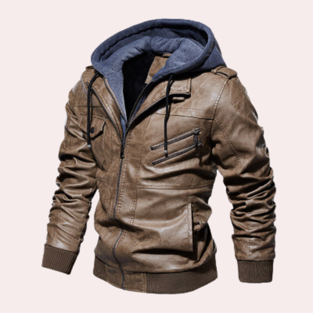 Elegant men's coat with functional hood - Benjamin