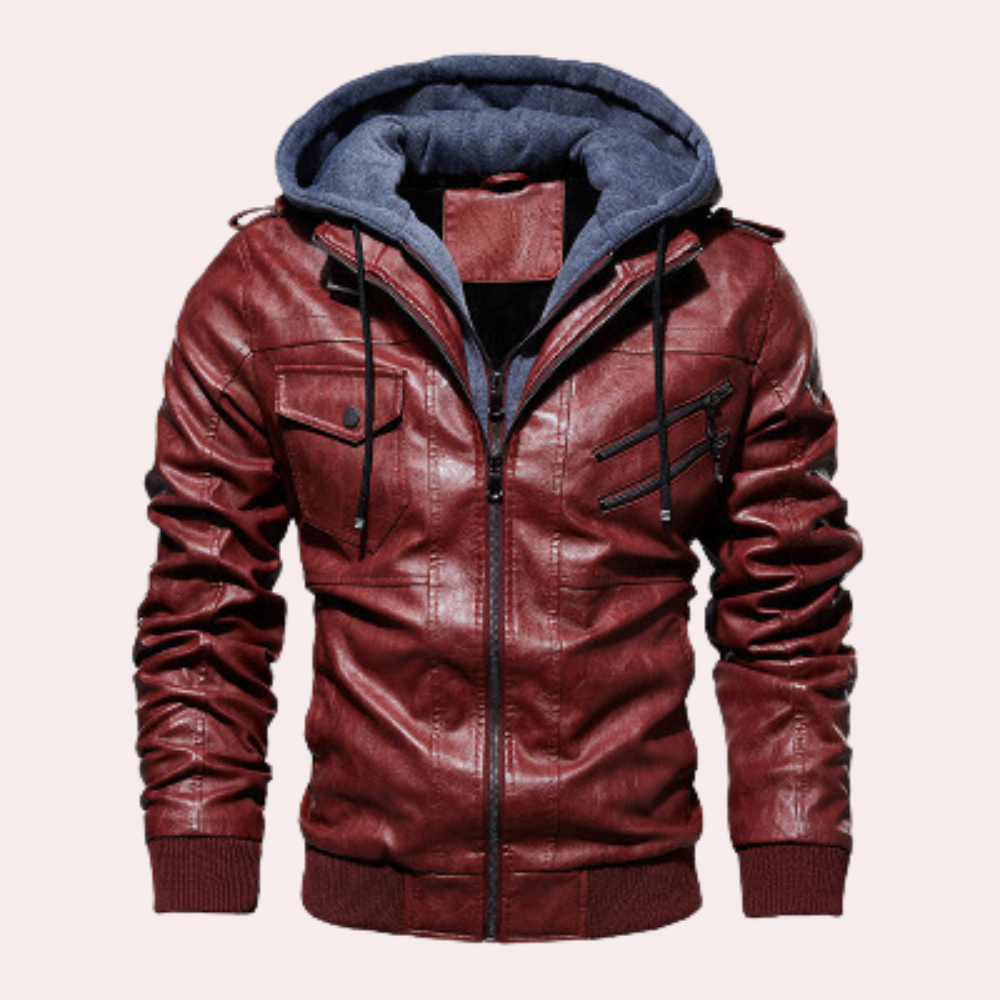 Elegant men's coat with functional hood - Benjamin