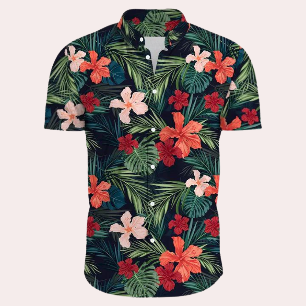 Elegant and colourful Hawaiian shirt for men - Andre Collection