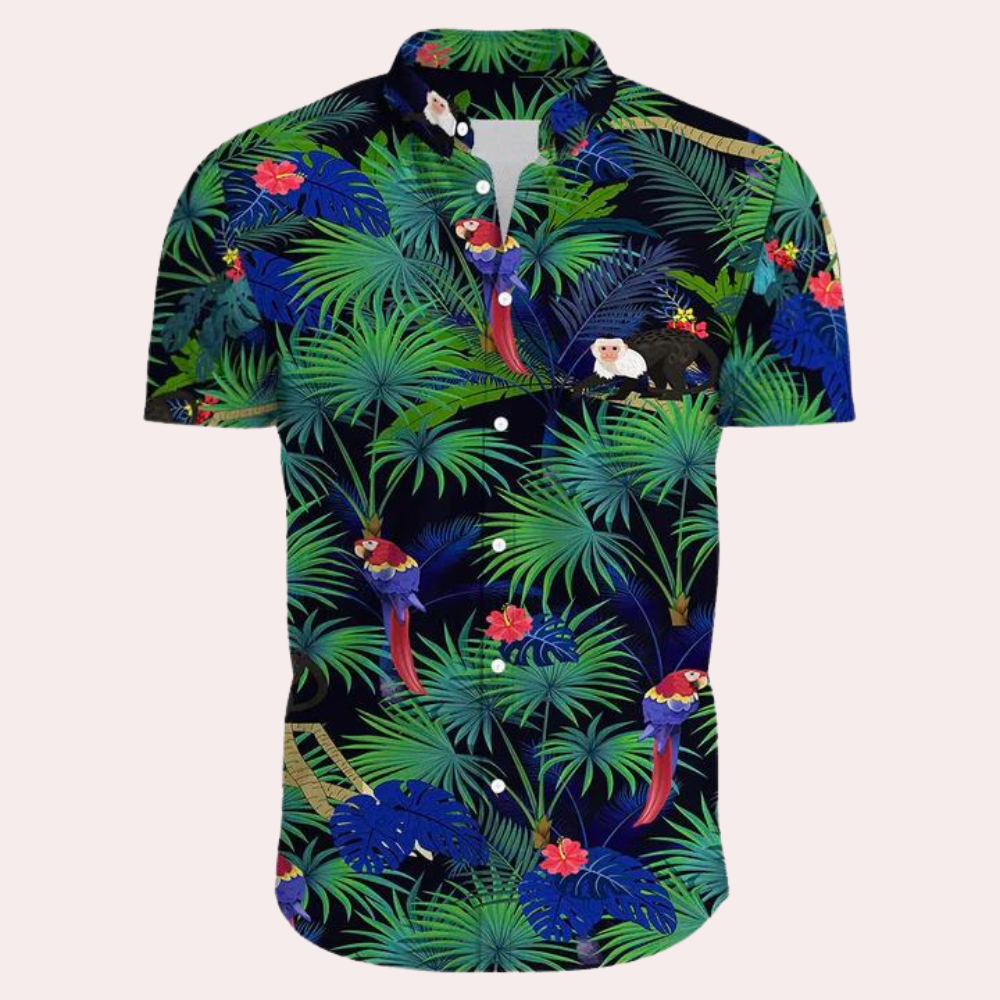Elegant and colourful Hawaiian shirt for men - Andre Collection