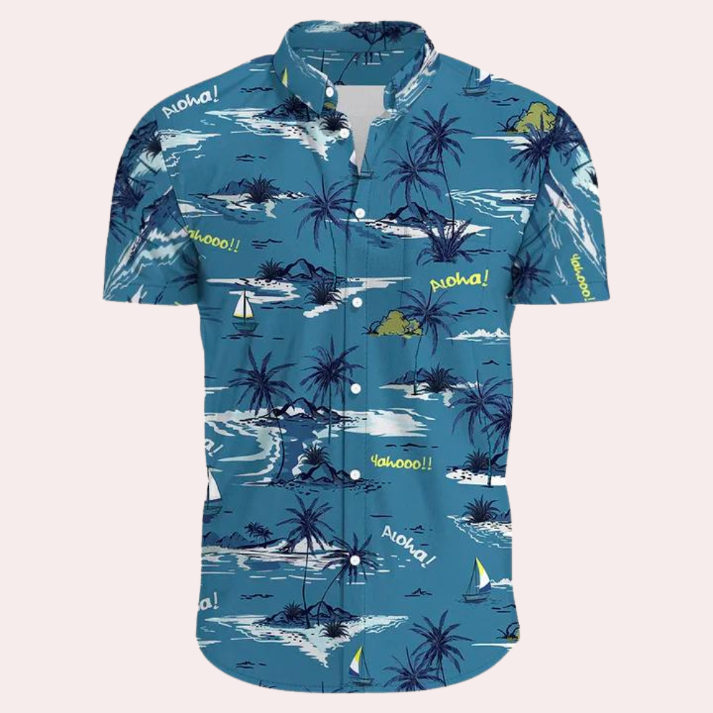 Elegant and colourful Hawaiian shirt for men - Andre Collection