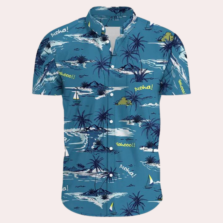 Elegant and colourful Hawaiian shirt for men - Andre Collection