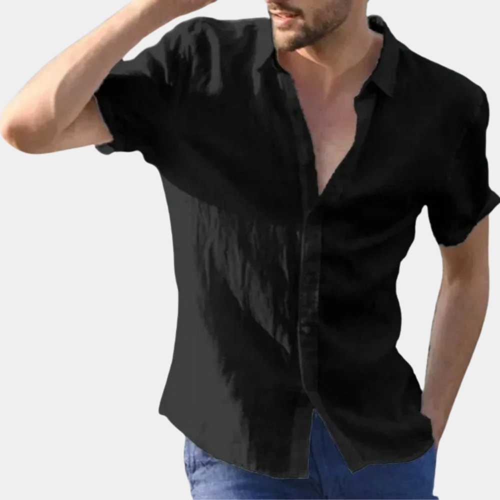 Blaise - Stylish men's summer shirt with an elegant twist