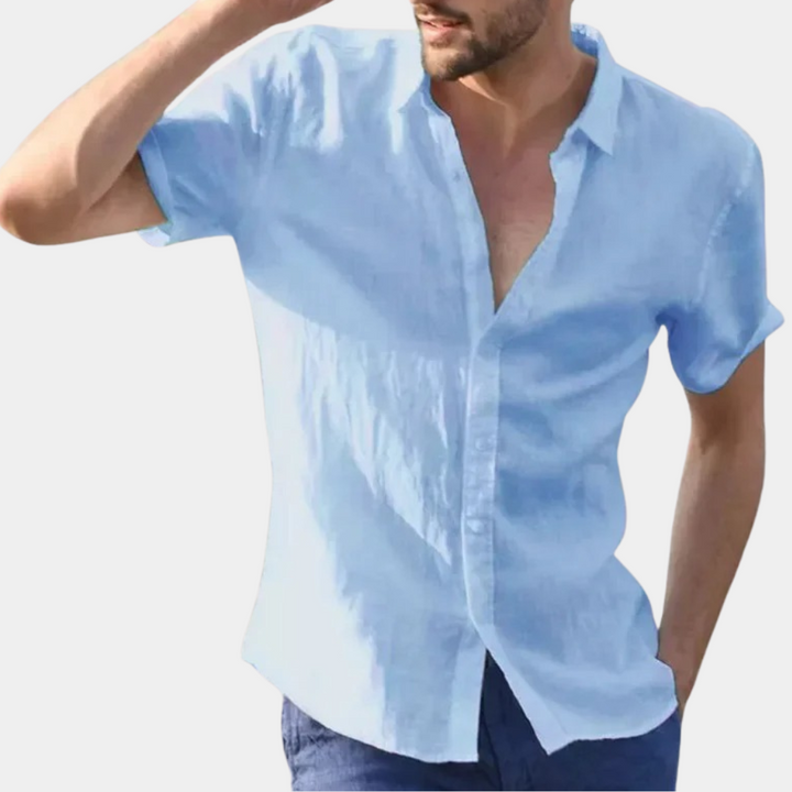 Blaise - Stylish men's summer shirt with an elegant twist
