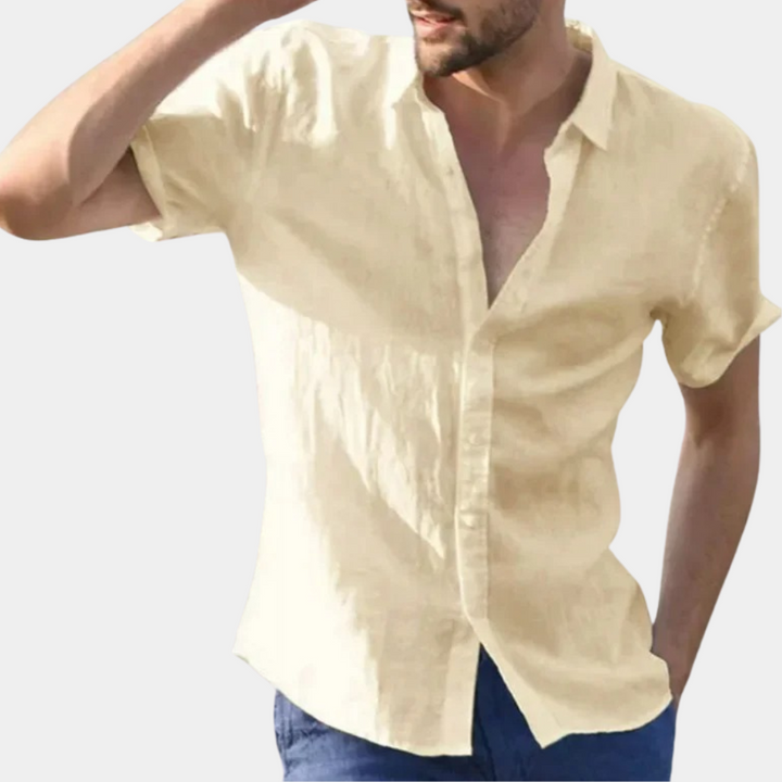 Blaise - Stylish men's summer shirt with an elegant twist