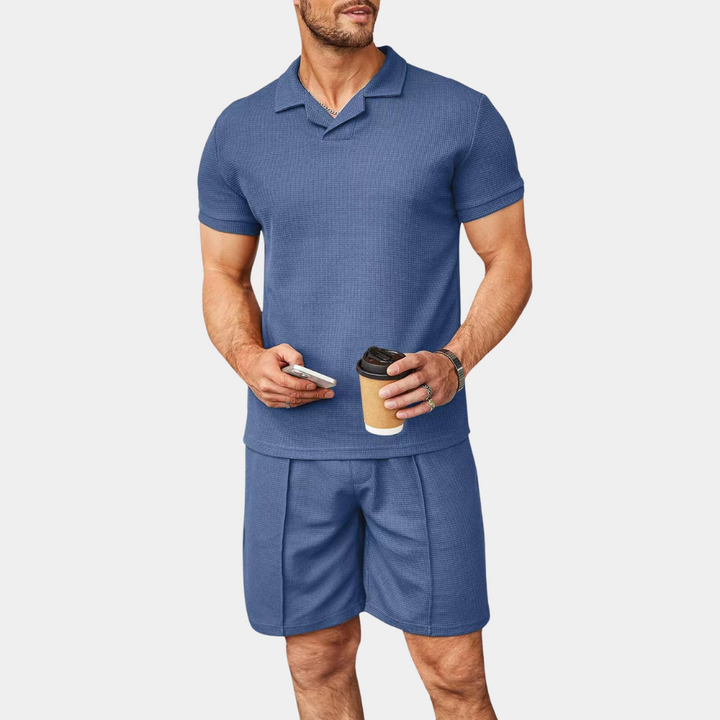 Gabin - Summer elegance for men: a chic two-piece casual set