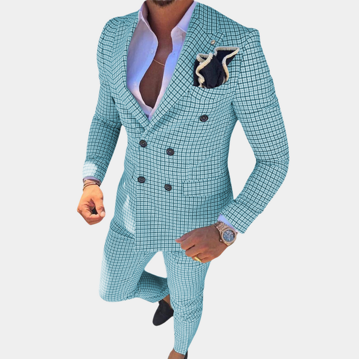 Luxury two-piece men's suit by Quennel - elegance and sophistication guaranteed!