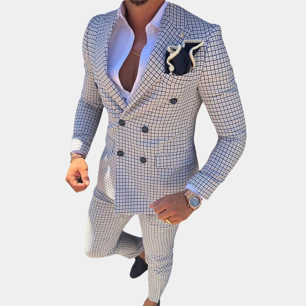 Luxury two-piece men's suit by Quennel - elegance and sophistication guaranteed!