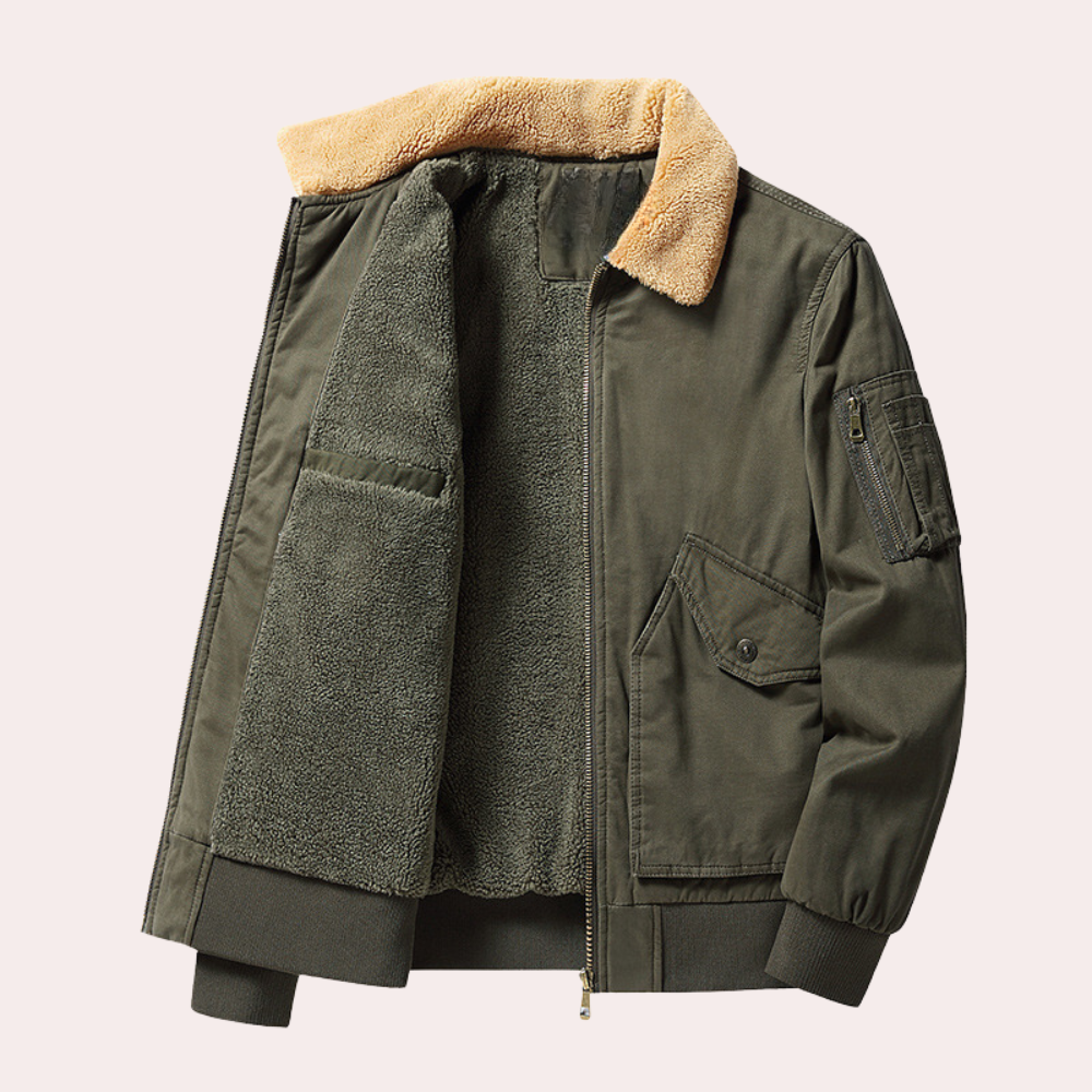 Eberly - Stylish and extremely comfortable bomber jacket for men with functional, roomy pockets
