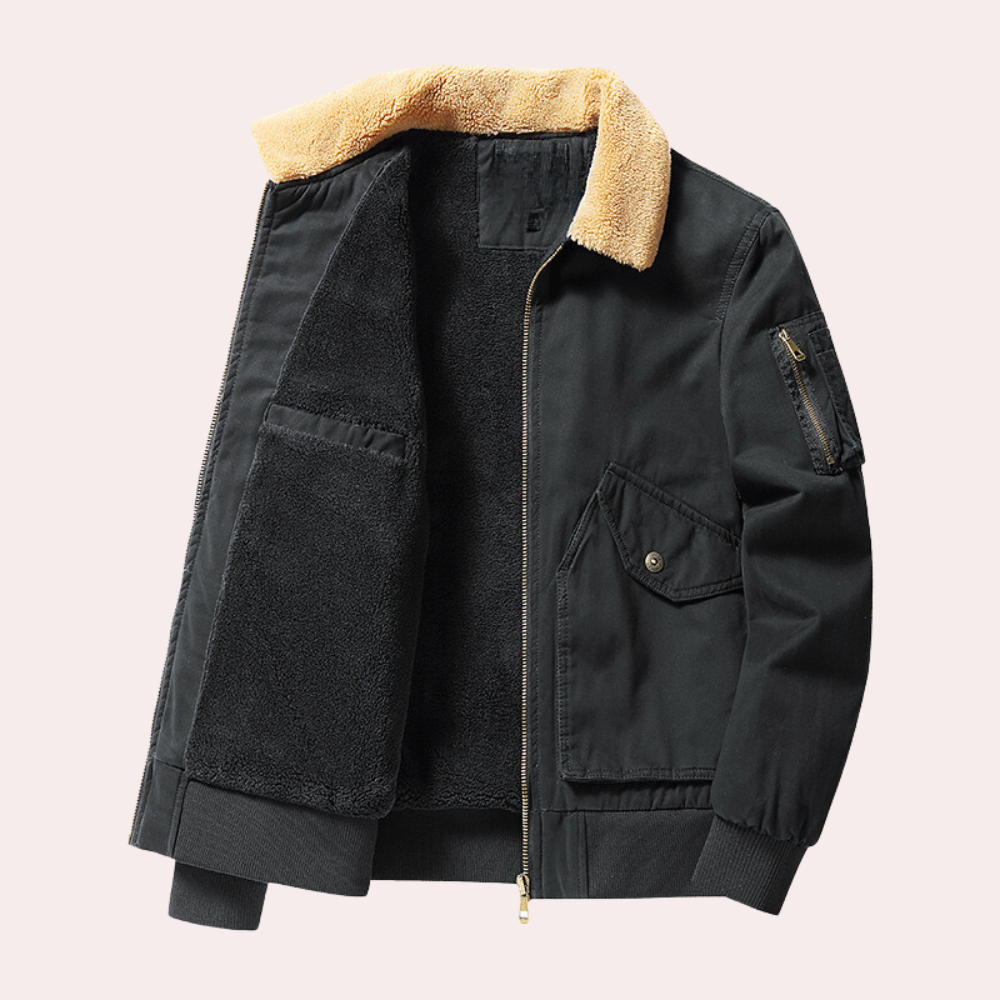 Eberly - Stylish and extremely comfortable bomber jacket for men with functional, roomy pockets