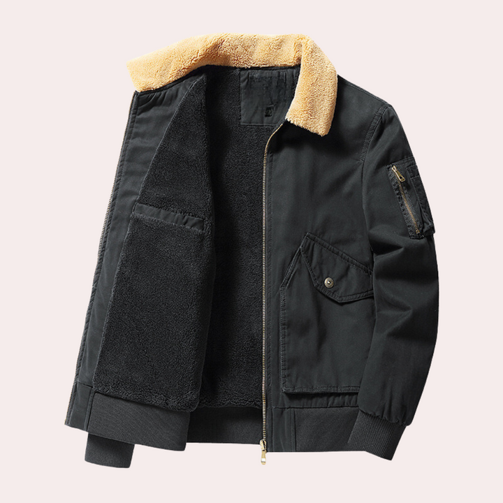 Eberly - Stylish and extremely comfortable bomber jacket for men with functional, roomy pockets