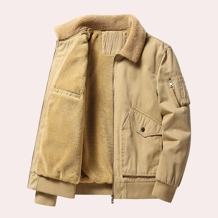 Eberly - Stylish and extremely comfortable bomber jacket for men with functional, roomy pockets