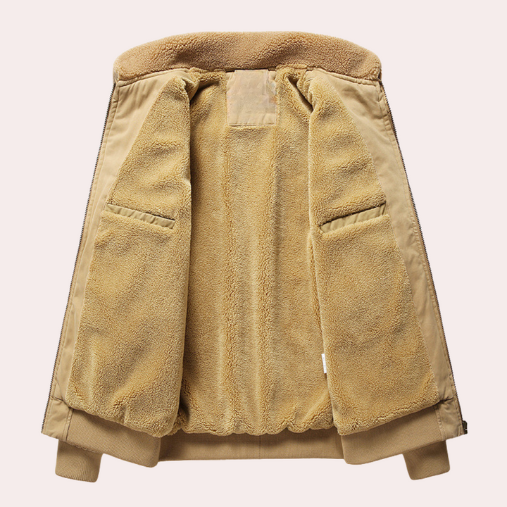 Eberly - Stylish and extremely comfortable bomber jacket for men with functional, roomy pockets
