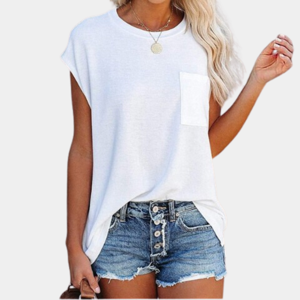 Stylish and relaxed summer T-shirt for women - Azra