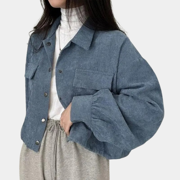 Elegant women's Cleena coat in corduroy - the perfect combination of style and comfort