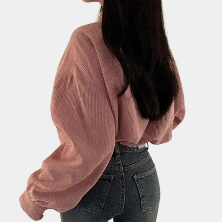 Elegant women's Cleena coat in corduroy - the perfect combination of style and comfort