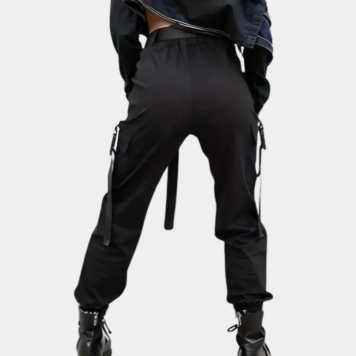 Noemi - Women's stylish high-waisted cargo