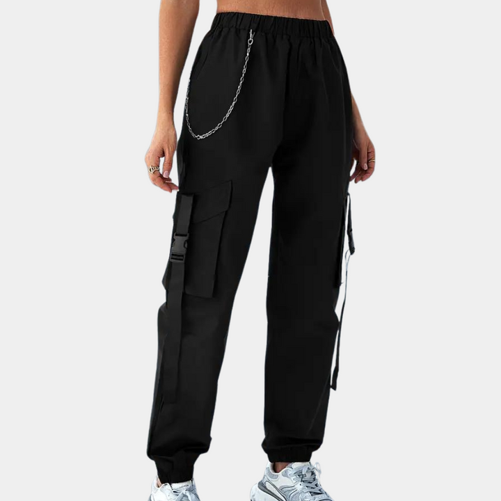 Jolanda - Elegant and comfortable women's sweatpants with comfortable adjustable waistband