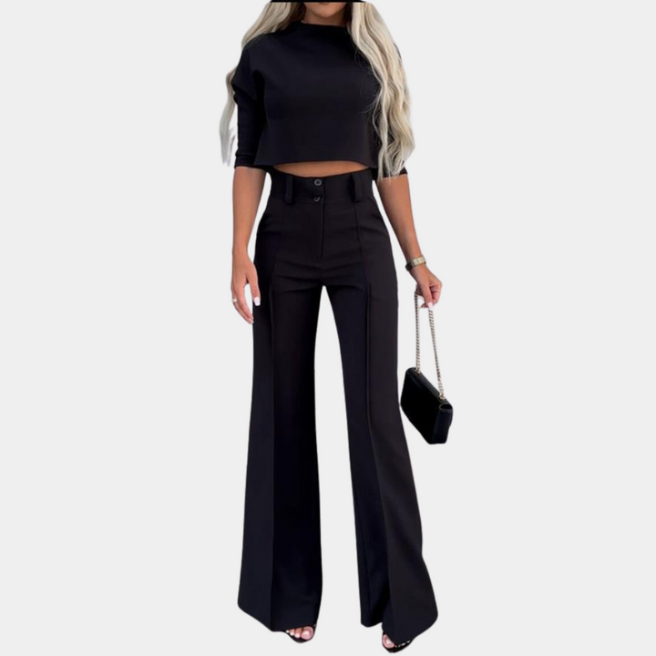 Neriah - Elegant two-piece women's tweed set in fashionable style