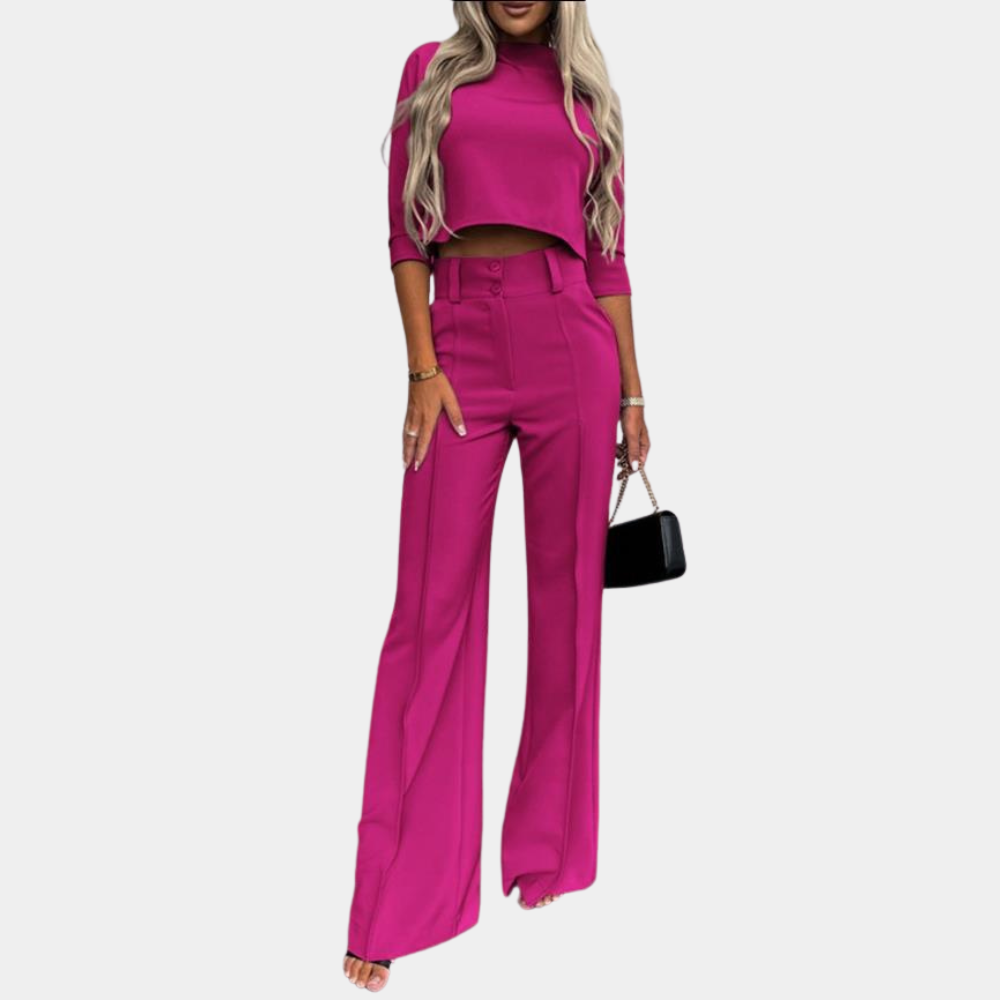 Neriah - Elegant two-piece women's tweed set in fashionable style