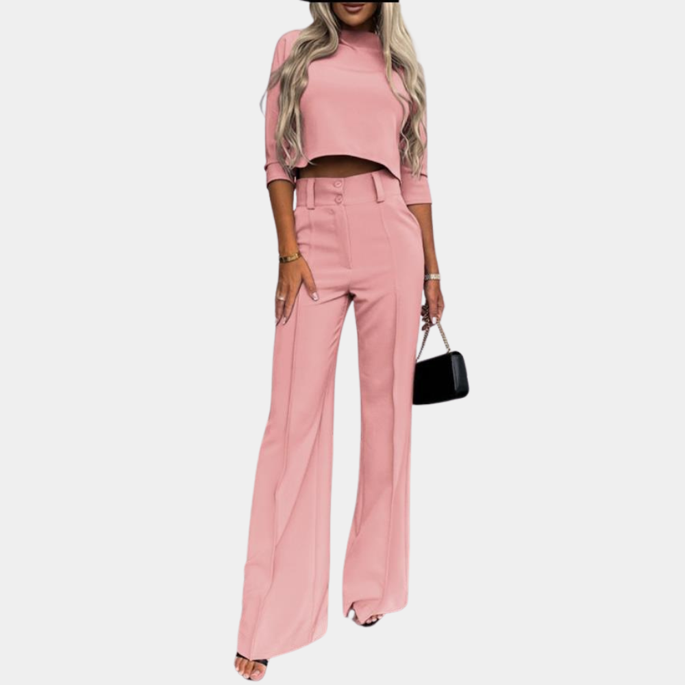 Neriah - Elegant two-piece women's tweed set in fashionable style